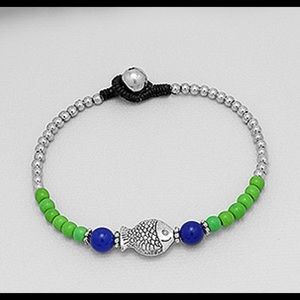 Azurite Beaded Bracelet